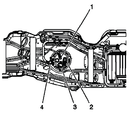 Buick Enclave rack and pinion power steering pressure test setup