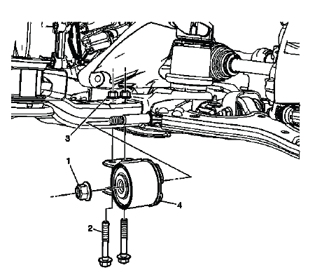 Front lower control arm bushing and bracket identification