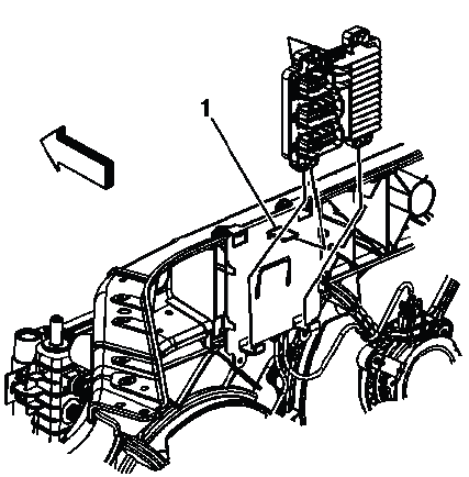 Front frame and frame rail clearance for stabilizer shaft removal