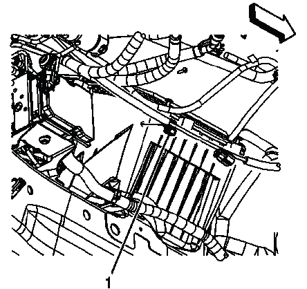 Front stabilizer shaft positioning on the front frame